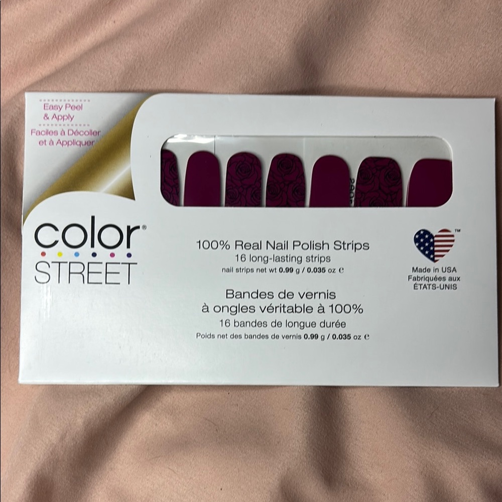 Color Street Pink Nail Polish Strips for Party Supplies